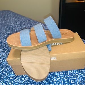 Denim sandals